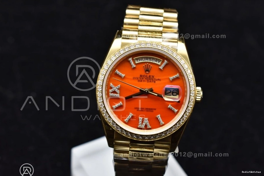 653 Red RAF 36 Dial A Date Carnelian Best YG Edition on Sporty YG Bracelet Day 1:1 0302